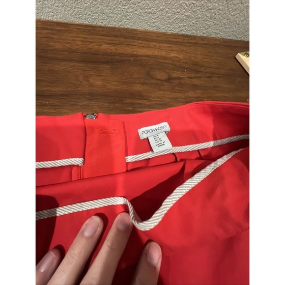 Parophase Skirt Women 6‎ Red Pencil Knee Length Work Career Wear - Picture 4 of 7